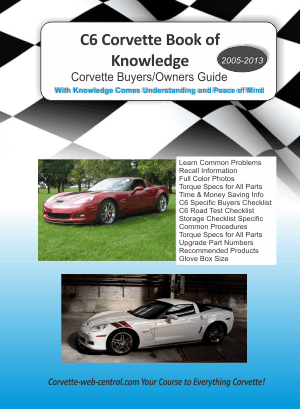 2005 c6 corvette owners manual pdf