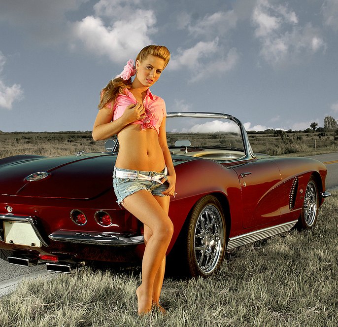 Nude Women With Corvettes 97