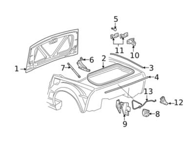 C6 Corvette Trunk weather stripping