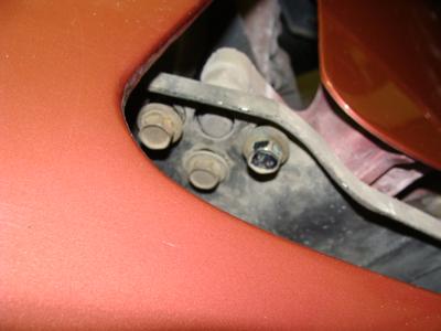 the 3 bolts I am talking about next to the body